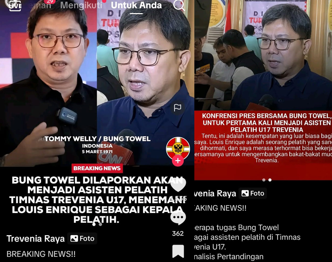 Bung Towel, Pengkritik Sepak Bola Indonesia ini Dapat Job dari Ketua PSSI Erick Thohir, Inilah Pekerjaannya