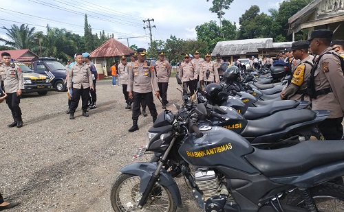 Periksa Alsus dan Almatsus Polsek Kikim Area, ini Pesan Kapolres Lahat S Kunto Hartono