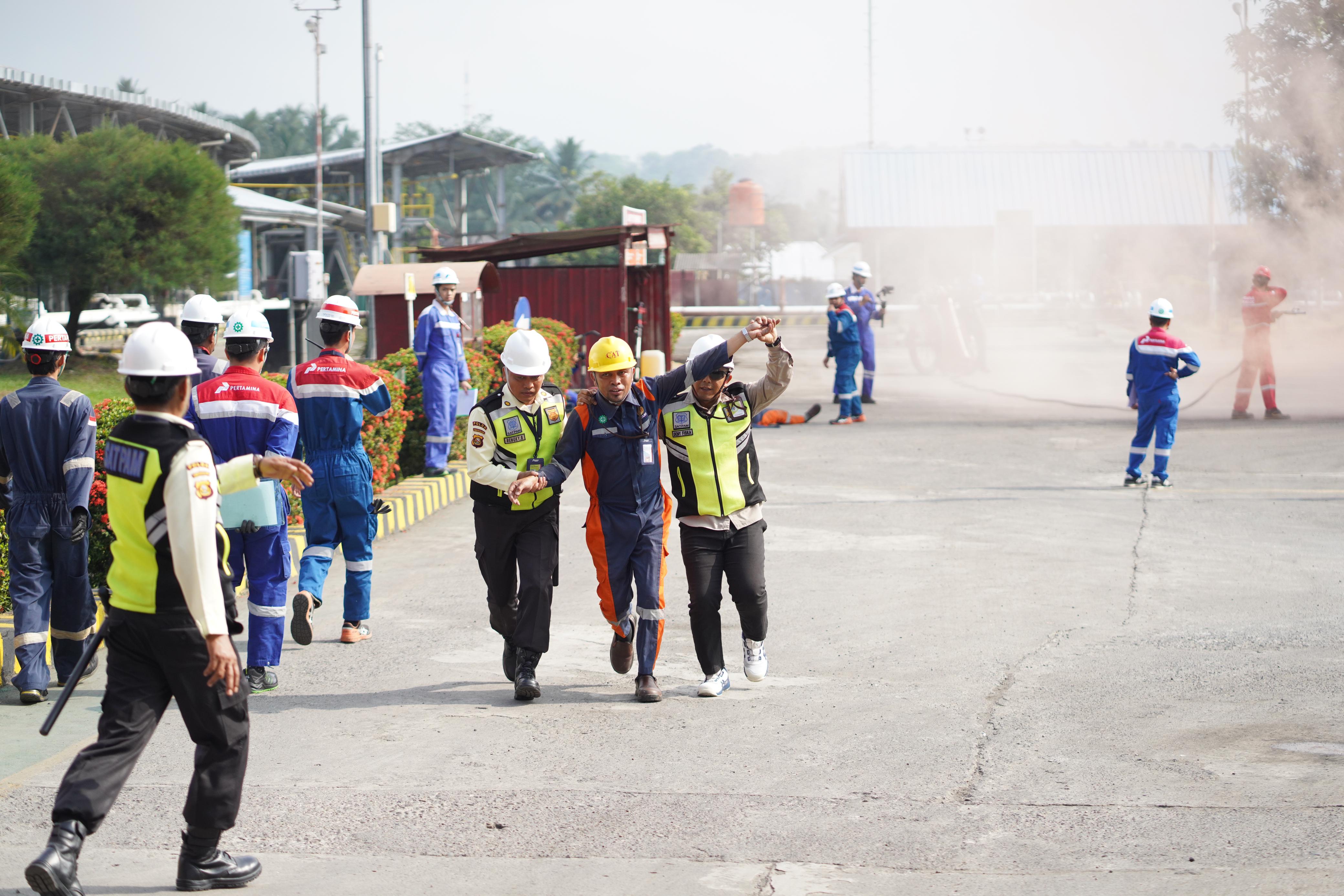 Uji Kesiapan Kebakaran Hebat dan Aksi Massa, PT Pertamina Patra Niaga Fuel Terminal Lahat Gelar Simulasi OKD