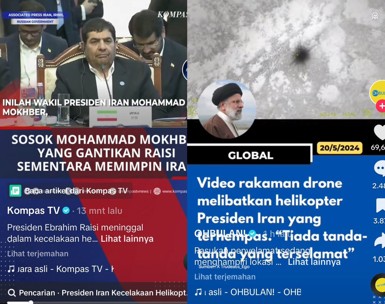 Inilah Pengganti Ibrahim Raisy Jadi Presiden Iran Sementara, Pasca Kecelakaan Helikopter di Hutan Azerbaijan