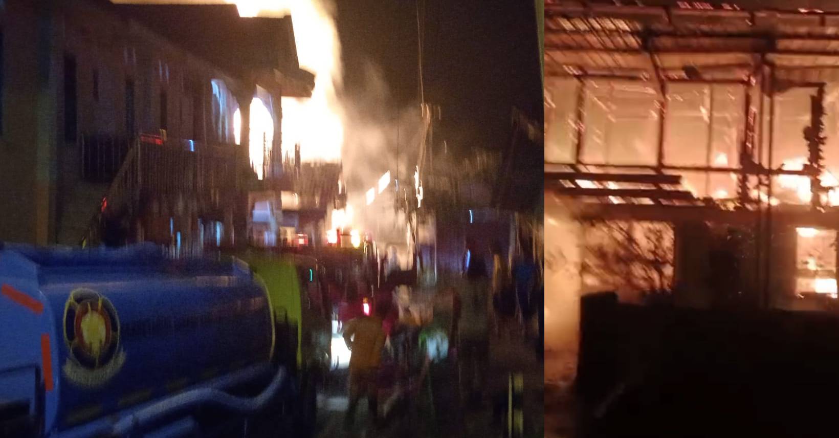 Kebakaran Rumah di Pasar Bawah Lahat Malam Hari Kejutkan Warga Lagi Tidur