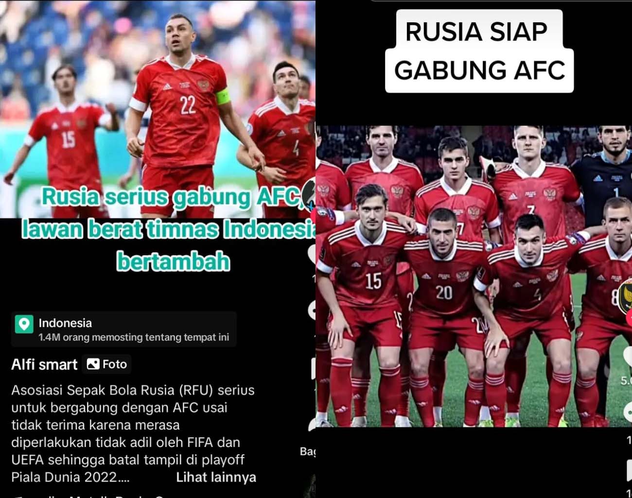 Rusia Gabung AFC, Tinggalkan UEFA, Lawan Berat Asia, Pemain Keturunan, Kualifikasi Piala Dunia 2026