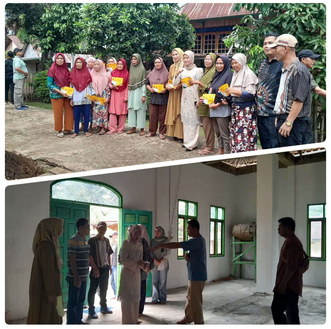 Cawabub Lahat Widia Ningsih Juga Peduli Berikan Bantuan Pembangunan Masjid Di Desa Tanjung Raye