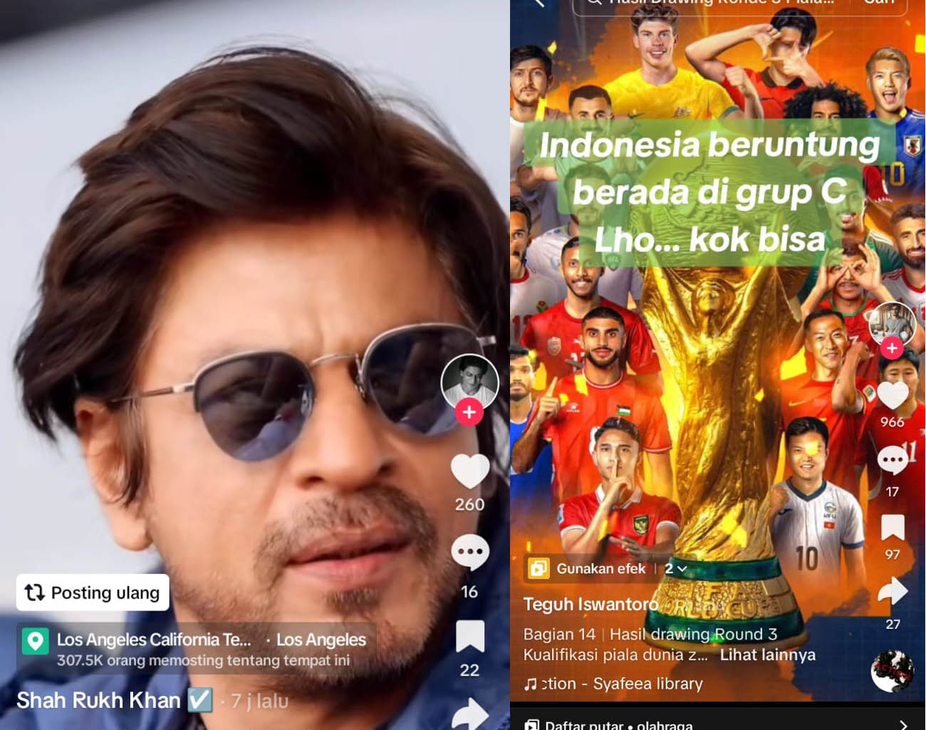 Shah Rukh Khan Jagokan Sepak Bola Indonesia, Lolos Piala Dunia 2026, Aktor Film India, Kualifikasi Piala Dunia