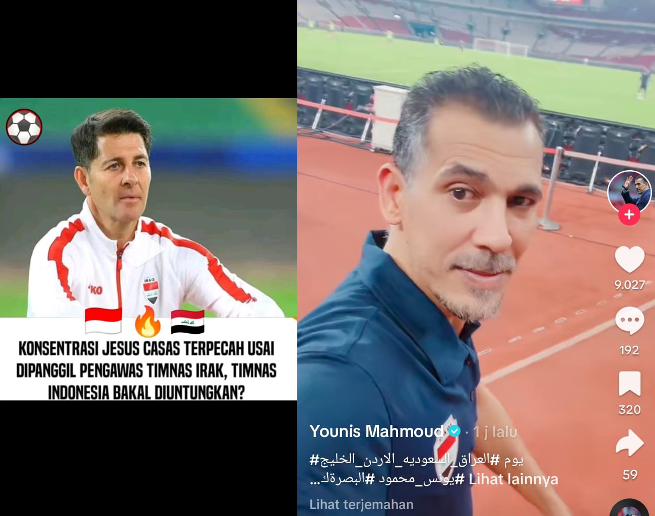 Federasi Sepak Bola Irak Takut Kalah, Panggil Pelatih Jesus Casas Pulang, Irak vs Indonesia, Piala Dunia 2026