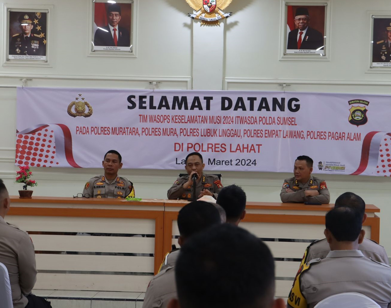 Polres Lahat Kedatangan Team Was Ops Keselamatan Musi 2024, Inilah Agendanya