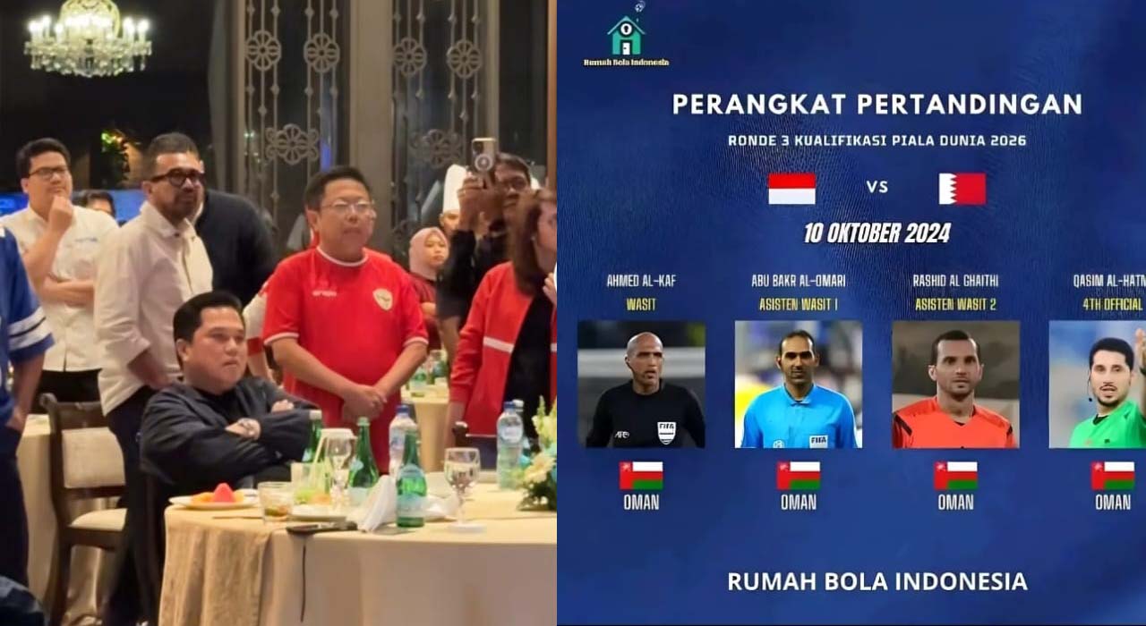 Respon Erick Thohir Hasil Pertandingan, Indonesia vs Bahrain, Kualifikasi Piala Dunia 2026