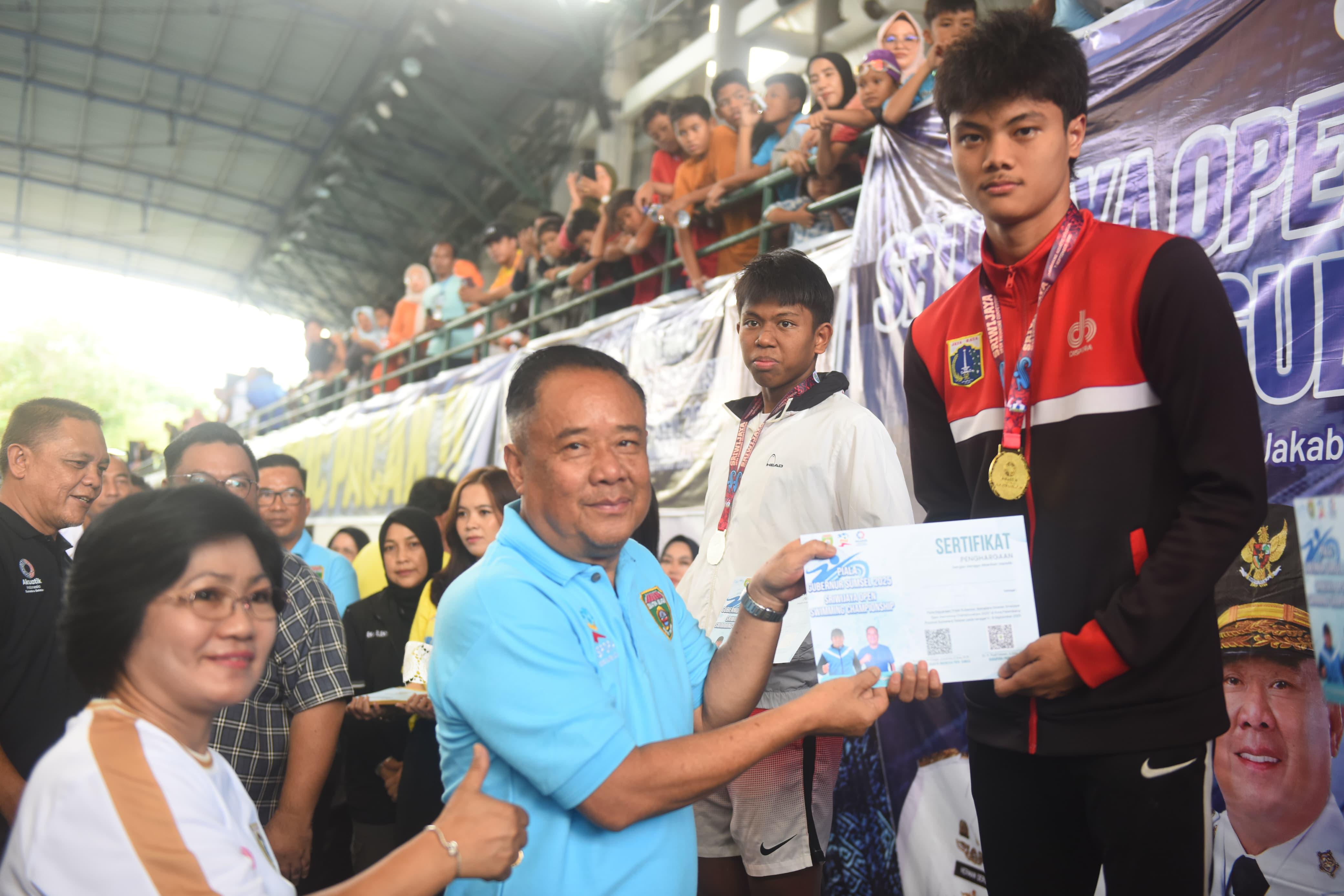 Sriwijaya Open 2025 Resmi Dibuka, Wagub Cik Ujang Tekankan Pentingnya Pembibitan Atlet Renang Muda