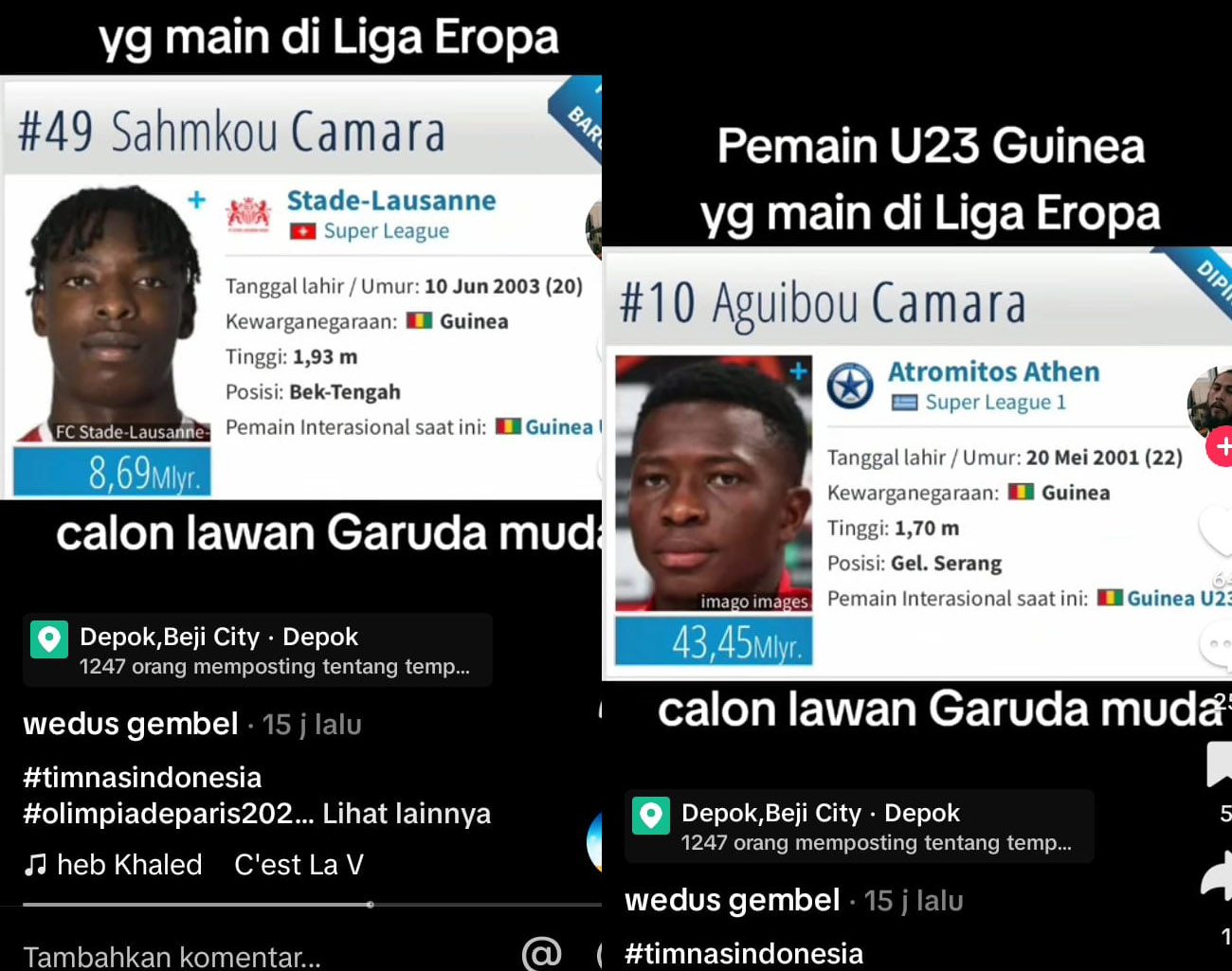 Inilah Daftar Pemain Guinea Hadapi Timnas, Pemain Indonesia Terbang ke Paris, Setelah Piala Asia U-23 2024