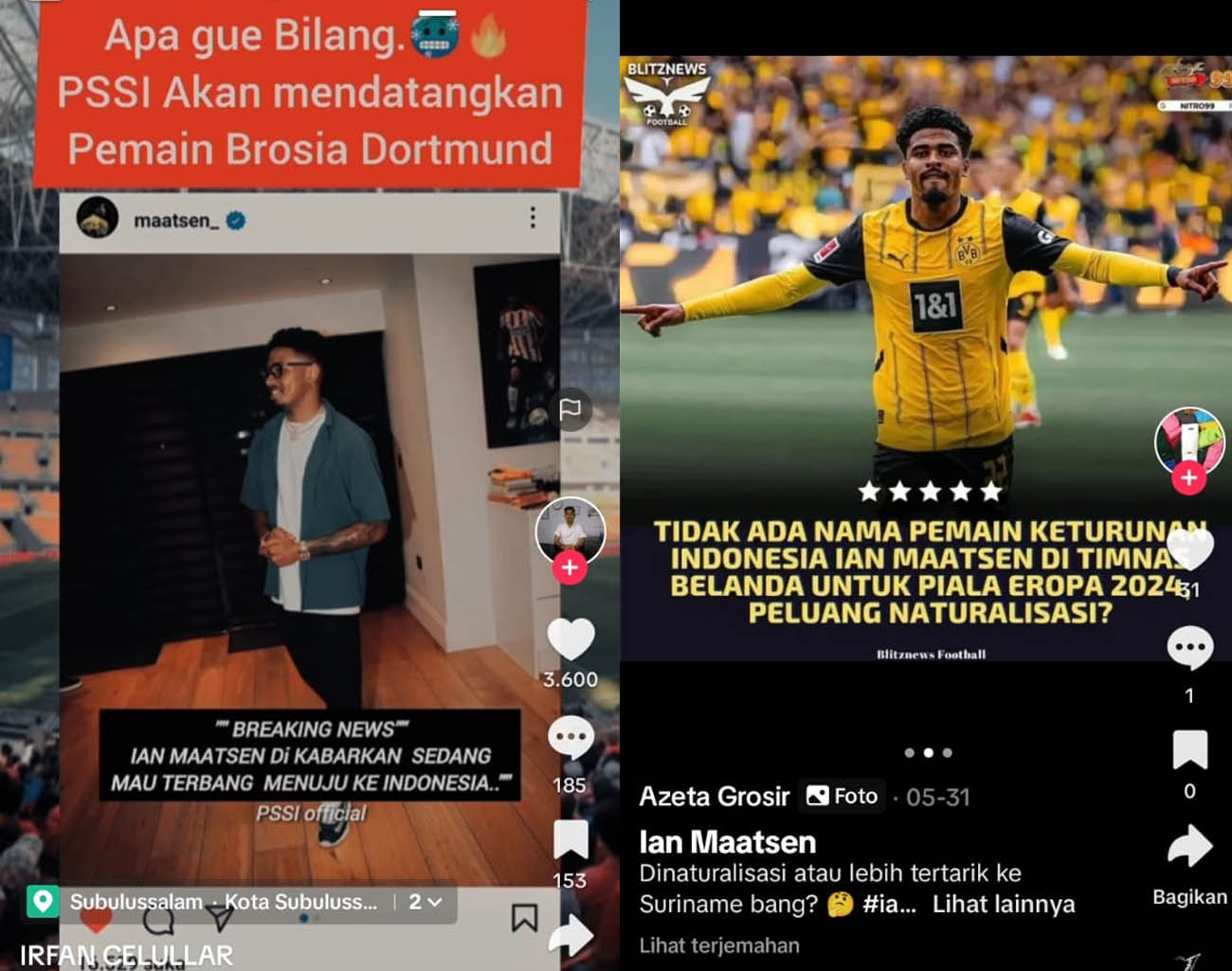 Bek Borussia Dortmund Gabung Indonesia, Borussia Dortmund, Ian Maatsen Menyala, Kualifikasi Piala Dunia 2026