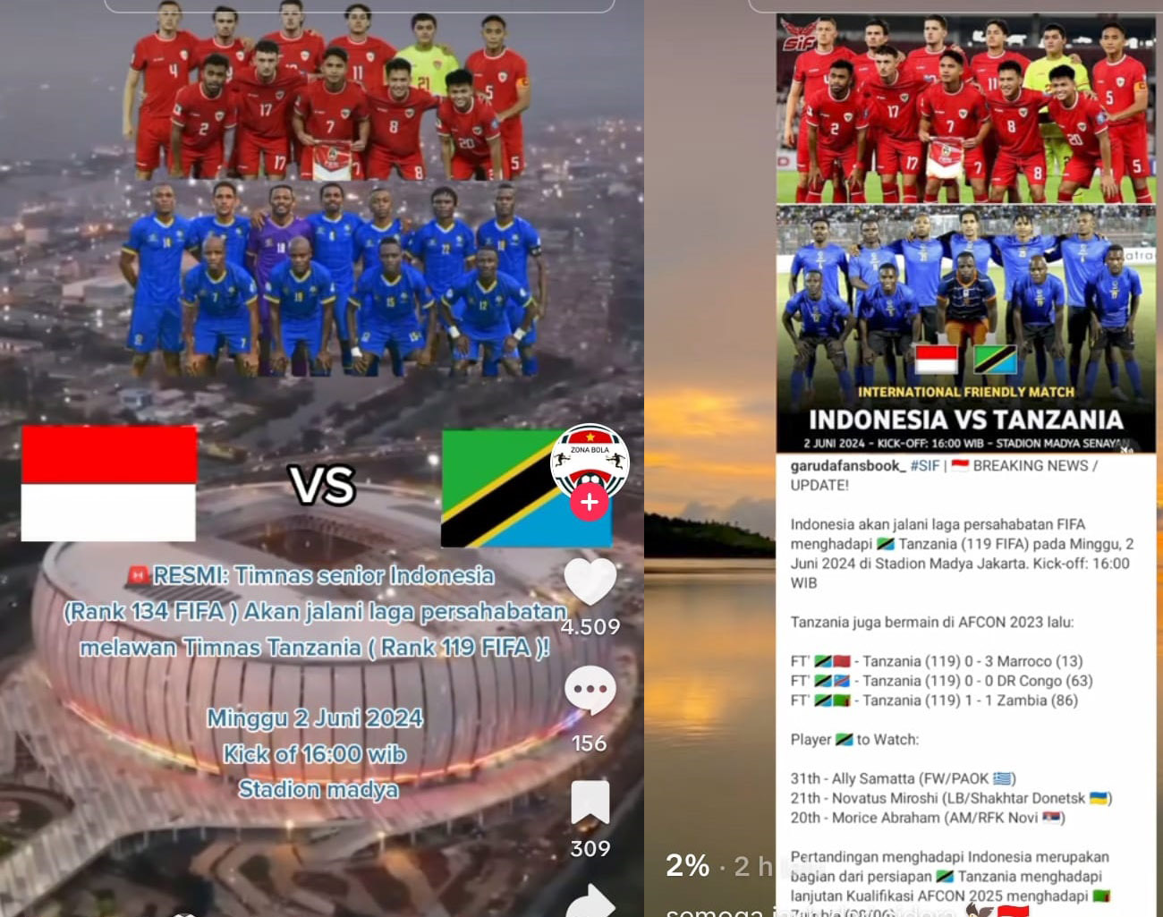 FIFA Jadwalkan Pertandingan Indonesia vs Tanzania, Sebelum Kualifikasi Piala Dunia 2026 Indonesia vs Irak
