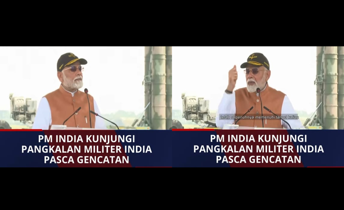 Perdana Menteri India Narendra Modi Kunjungi Markas Militer Lanjutkan Operasi Sindoor Perang Lawan Pakistan