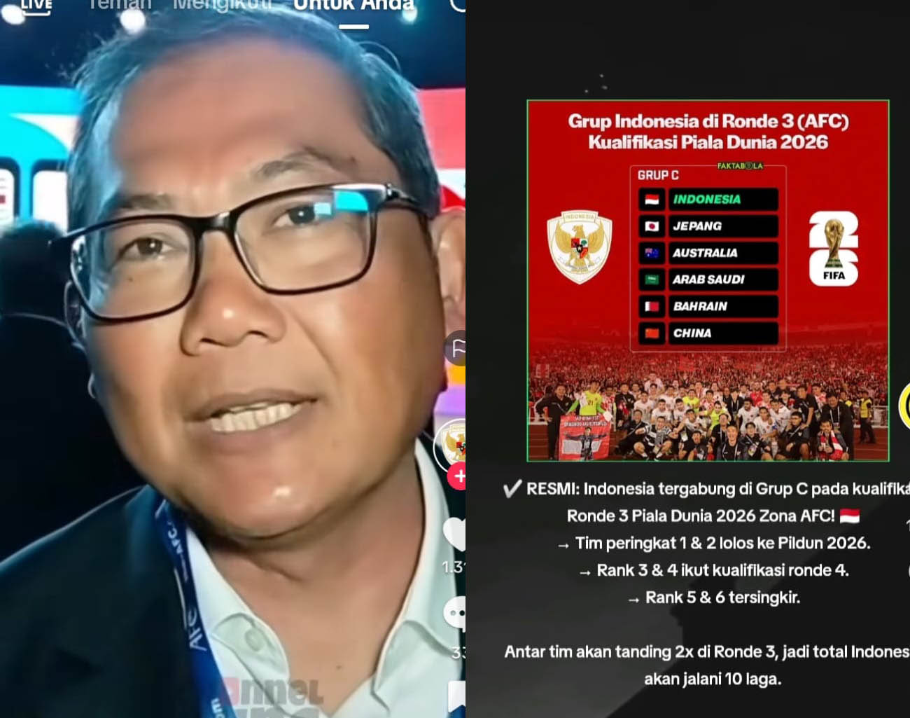 Indonesia Tambah Pemain Keturunan, Manager Timnas Sumardji, Hasil Drawing Ronde 3 Kualifikasi Piala Dunia 2026