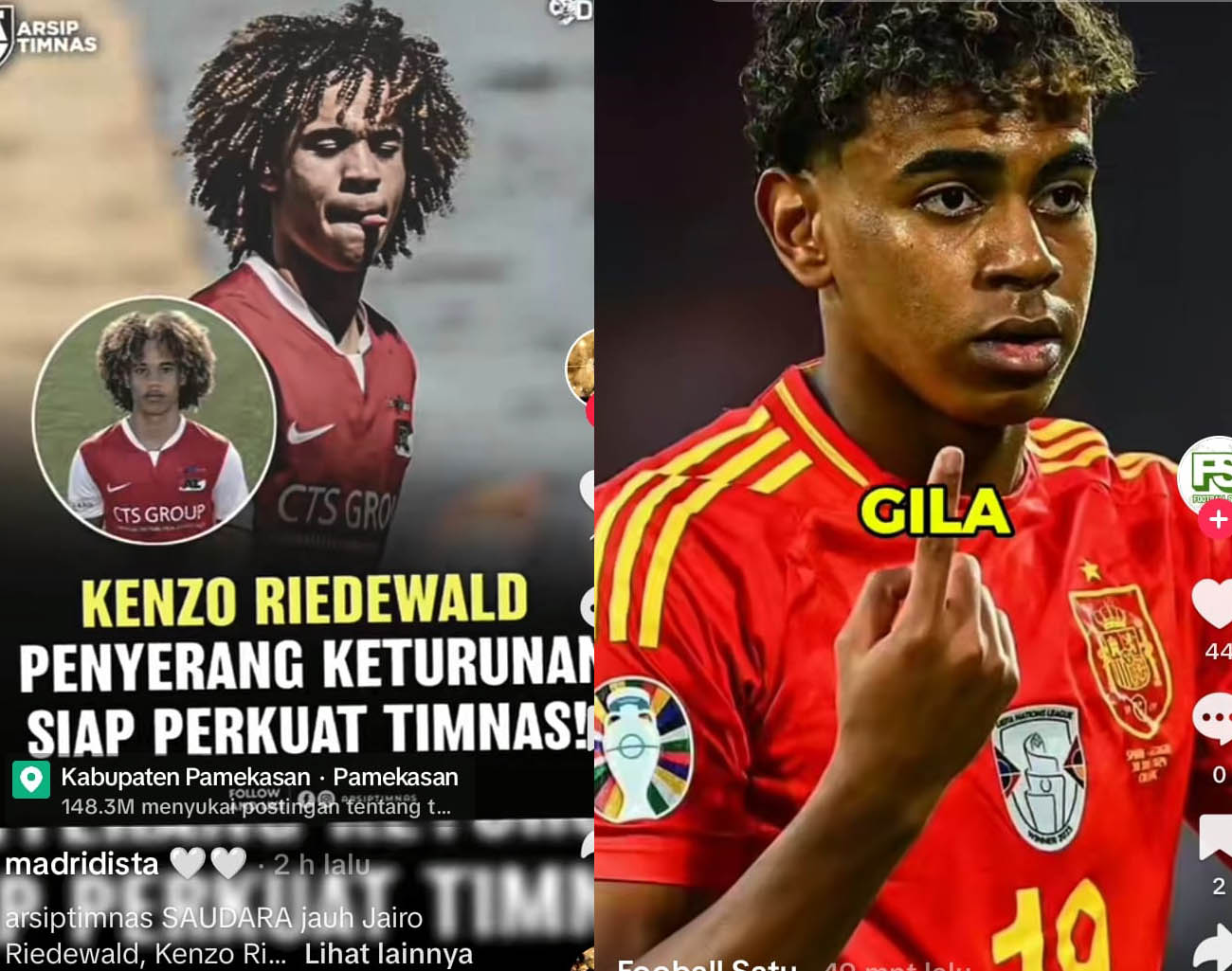 Kenzo Riedewald Terinspirasi Lamine Yamal, Gabung Indonesia, Pelajar, Rambut Gimbal, Kualifikasi Piala Dunia