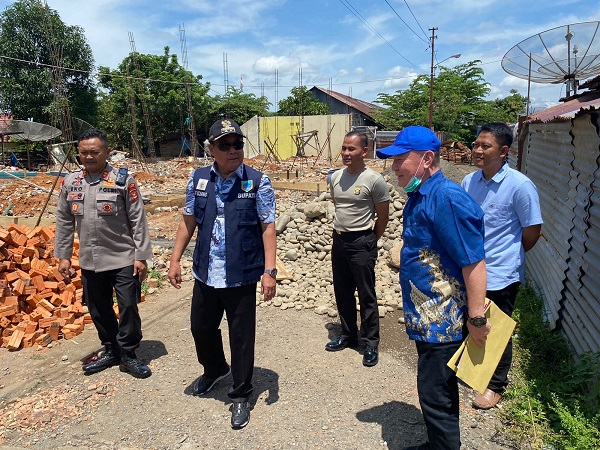 Bupati dan Kapolres Lahat Tinjau Pembangunan Asrama Polisi Bandar Agung