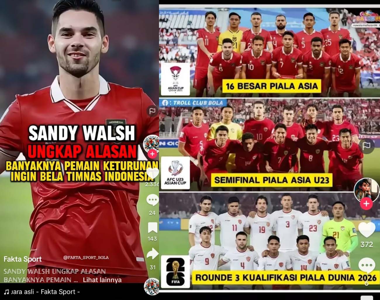 Ungkapan Sandy Walsh, Pemain Keturunan Gabung Indonesia, Kualifikasi Piala Dunia 2026