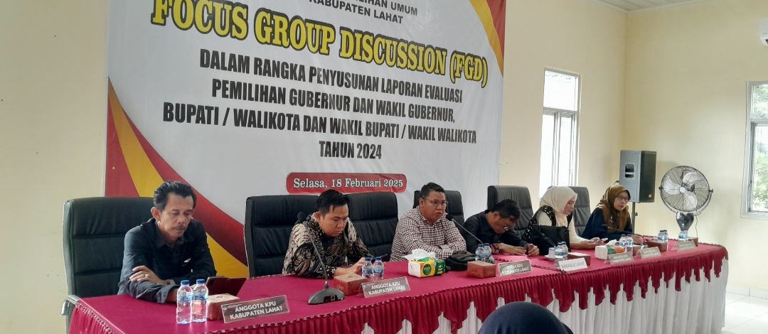 Komisi Pemilihan Umum Kabupaten Lahat Gelar Focus Group Discussion (FGD)