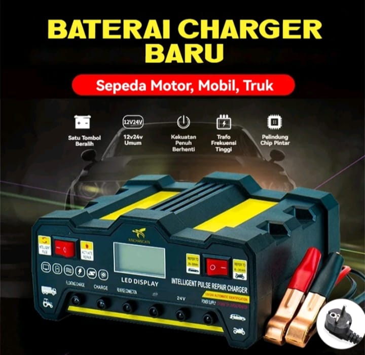 Cara Mengatasi Kendaraan Mogok, Perjalanan Liburan Natal dan Tahun Baru, Alat Charger Baterai Mobil