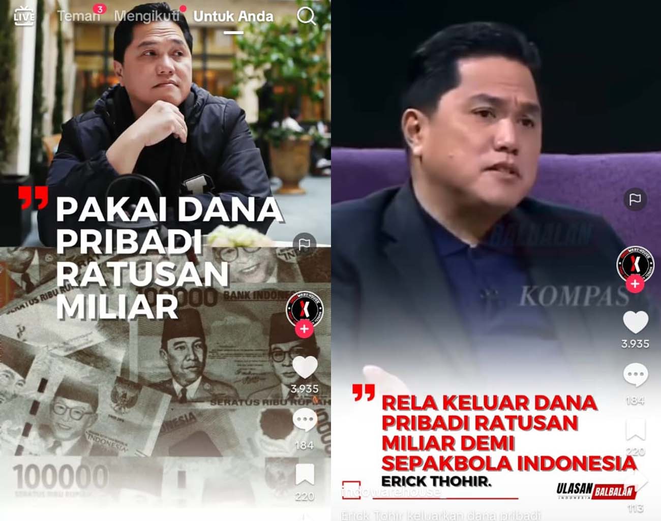 Inilah Kunci Sukses Bola Indonesia, Dana Ratusan Milyar Erick Thohir, Kualifikasi Piala Dunia 2026