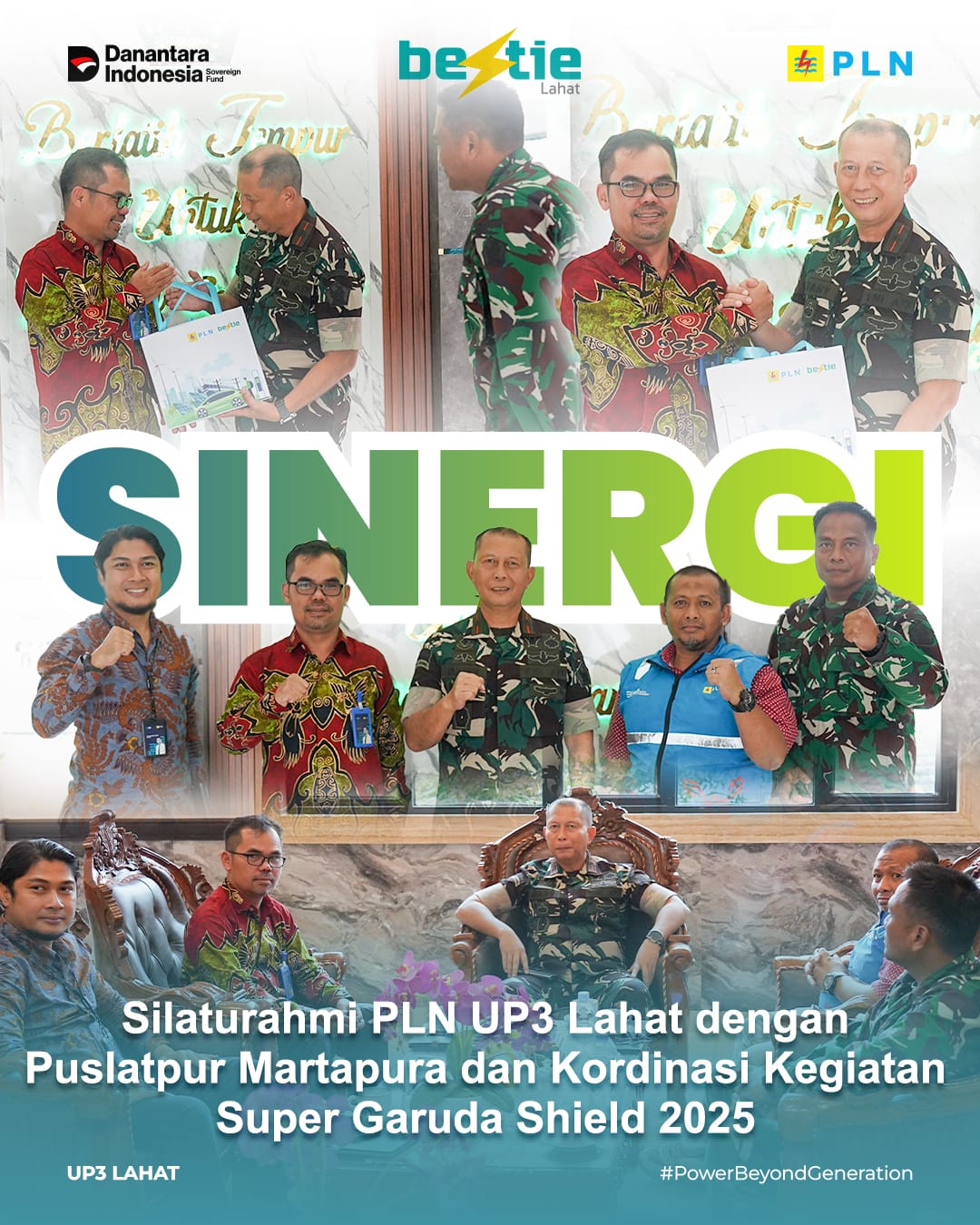 Sukseskan Super Garuda Shield 2025, Manajer PT PLN (Persero) UP3 Lahat Jalin Komunikasi Puslatpur Martapura