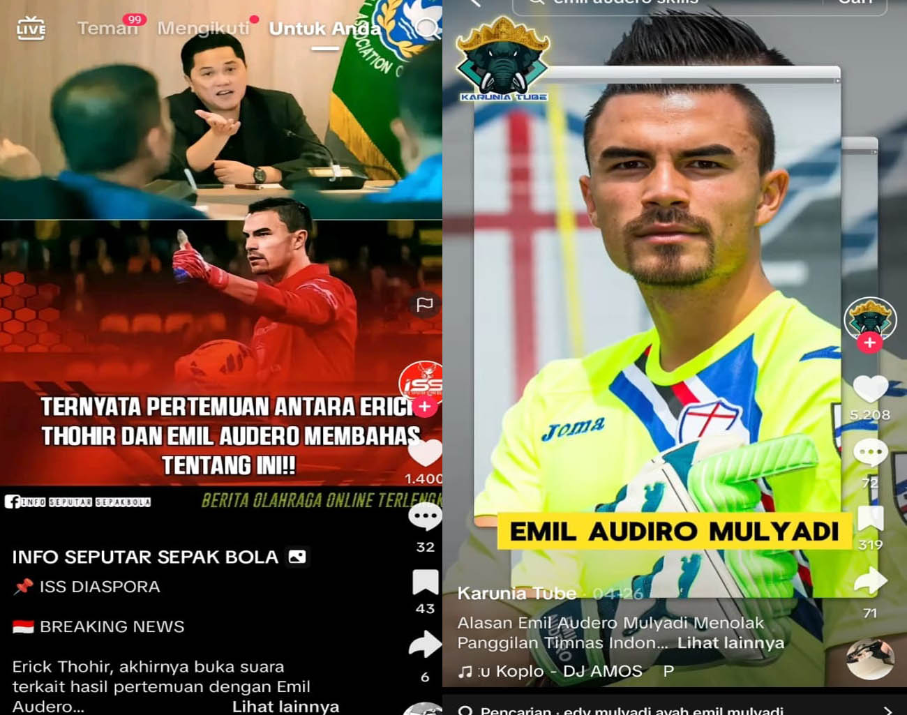 Pernyataan Tegas Ketua PSSI Erick Thohir Soal Emil Audero, Kiper Andalan Indonesia, Kualifikasi Piala Dunia