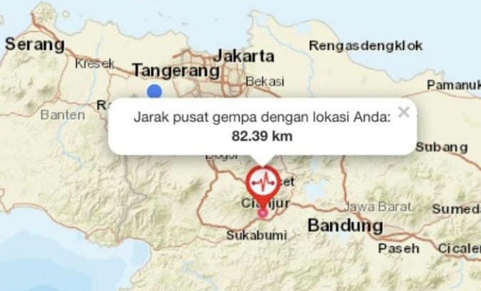 Gempa Tidak Hanya di Cianjur, Berikut Kabupaten/Kota Ikut Kena Gempa