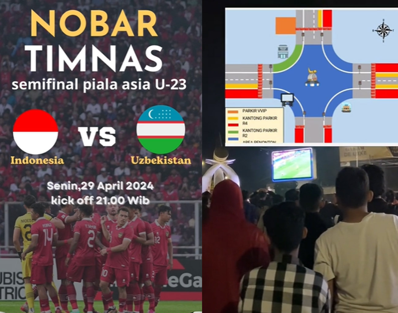 Demam Bola Melanda Rakyat Indonesia, Pemerintah Daerah Gelar Nobar Piala Asia U-23 2024 Indonesia vs Uzbekista