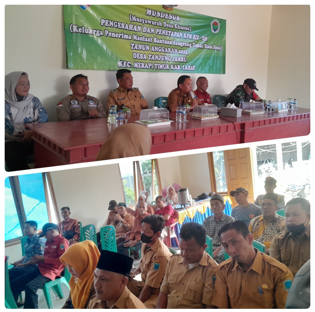 Desa Tanjung Jambu Berhasil Tekan Angka Kemiskinan Ekstrim Dengan Jumlah Penerima BLT-DD Paling Sedikit