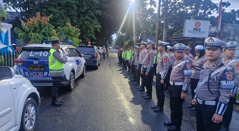 Polres Lahat Sukses Pengamanan Peringatan Hari Santri Nasional dan Aksi Bela Palestina