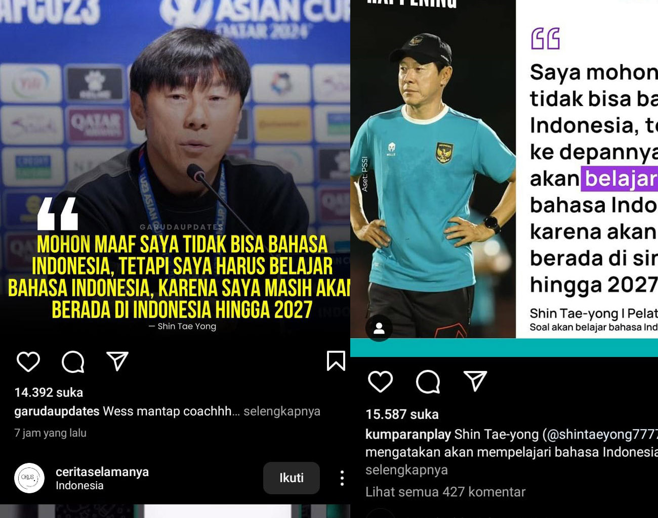 Sukses Piala Asia U-23 2024, Pelatih Timnas U-23 Indonesia Shin Tae Young Sampaikan Permohonan Maaf