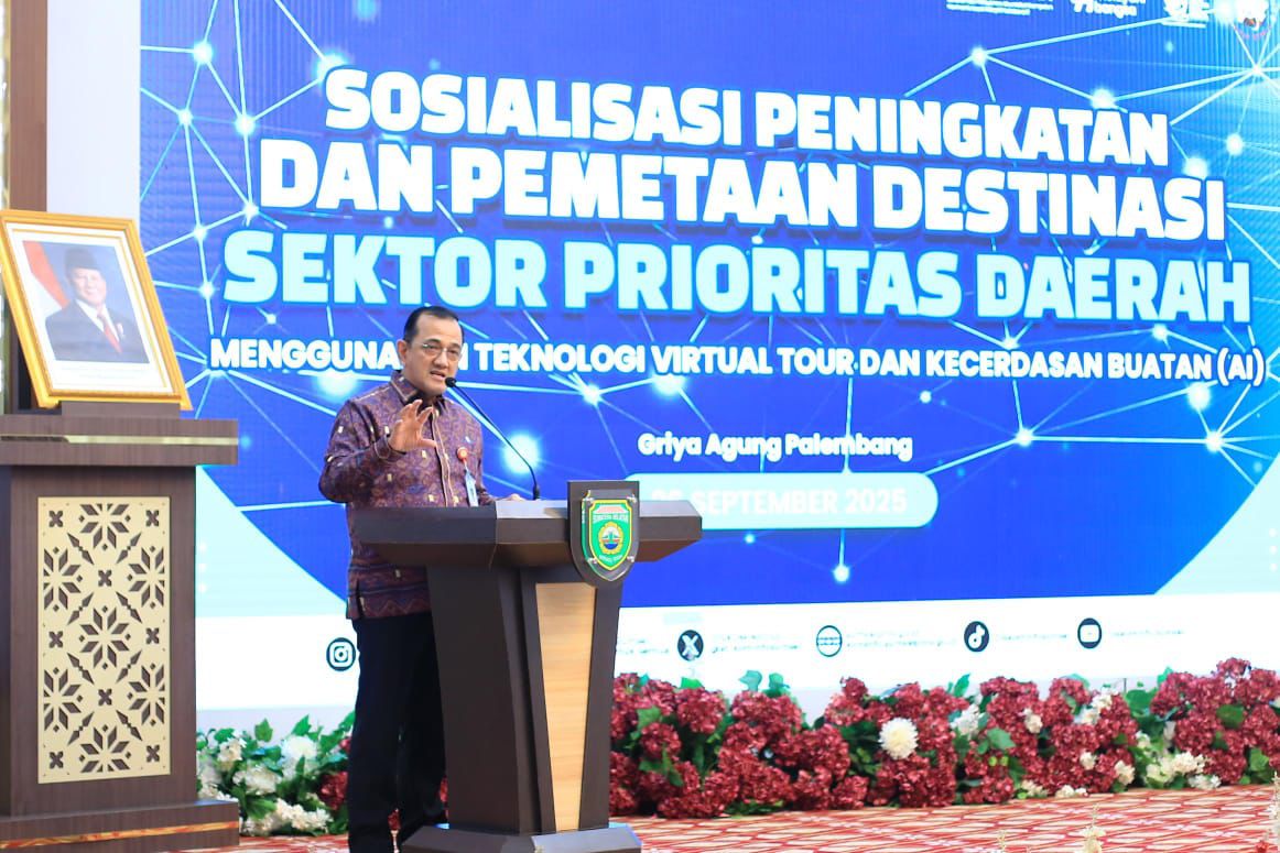 Pemprov Sumsel Gandeng Teknologi Virtual Tour dan AI Promosikan Pariwisata Daerah