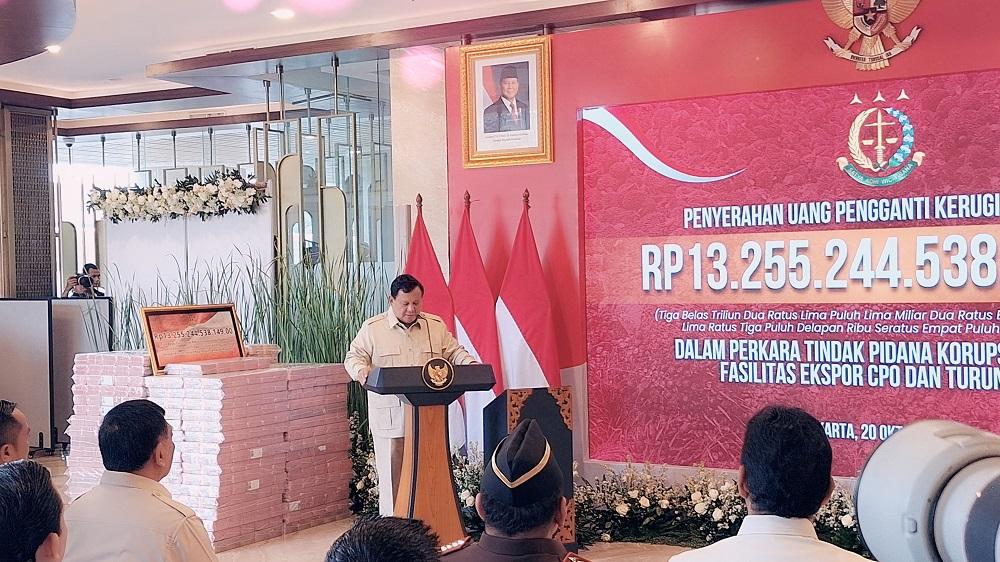 Prabowo : Uang Sitaan Rp 13 Triliun Bisa Perbaiki 8.000 Gedung Sekolah dan 600 Kampung Nelayan