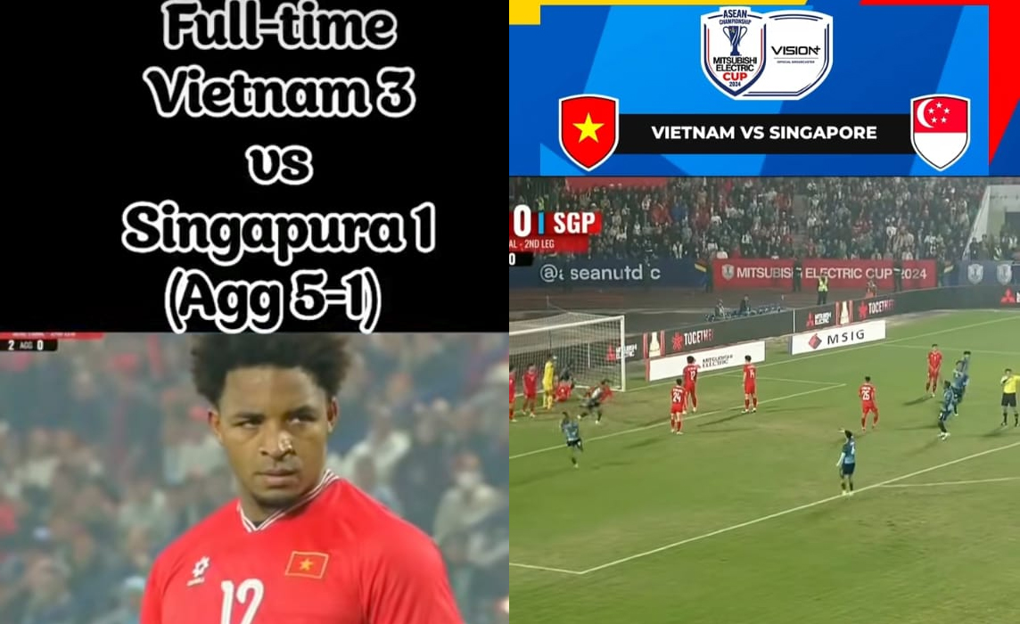 Hasil Pertandingan Vietnam vs Singapura Leg 2, Negeri Singa Tersingkir Semifinal Piala AFF 2024