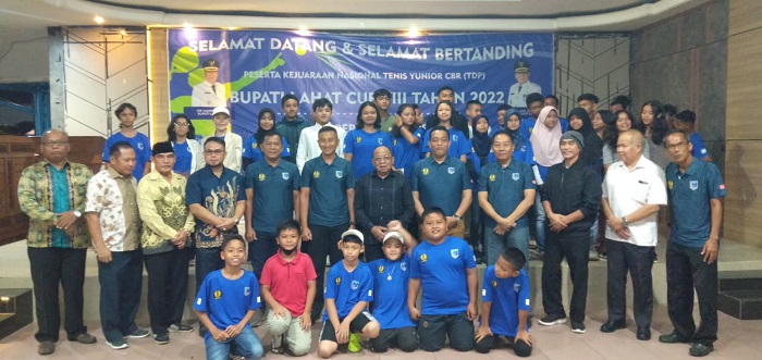 Pembukaan Welcome Dinner Kejurnas Tenis CBR Bupati Lahat Cup VII Tahun 2022