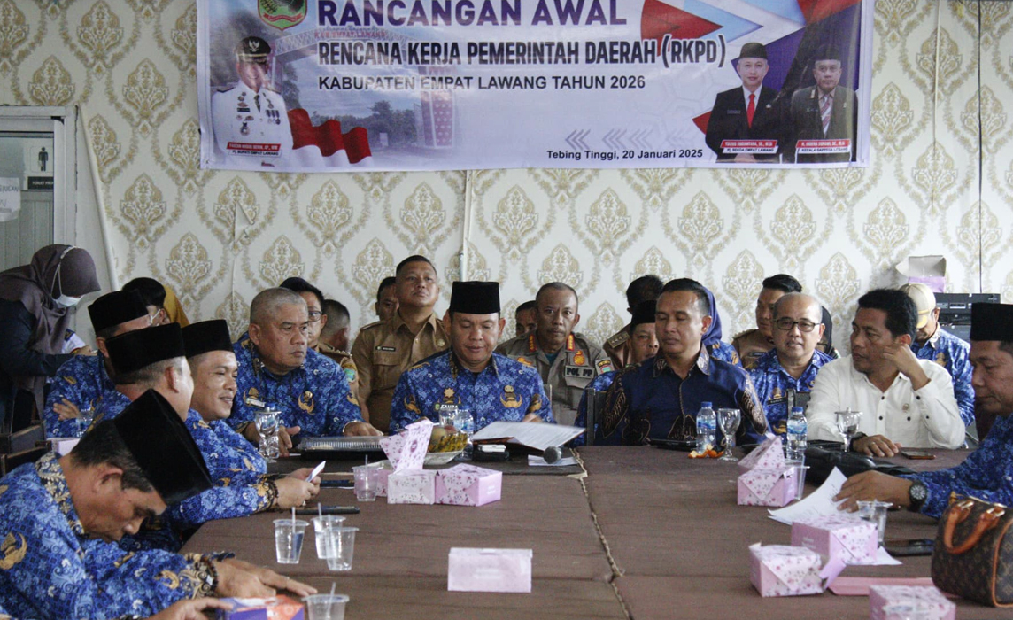 Rancangan Awal RKPD Tahun 2026 Lebih Cermat, Sesuai Visi Misi Bupati dan Wakil Bupati Empat Lawang Terpilih