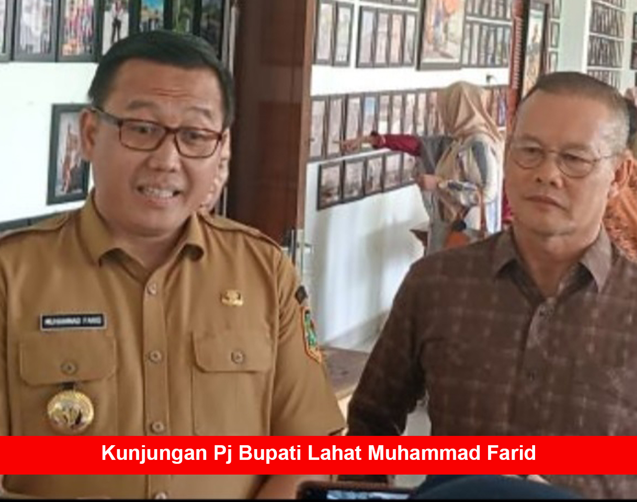 Inilah Perbincangan Pj Bupati Lahat Muhammad Farid dan Mantan Bupati Lahat H Saifudin Aswari Rivai