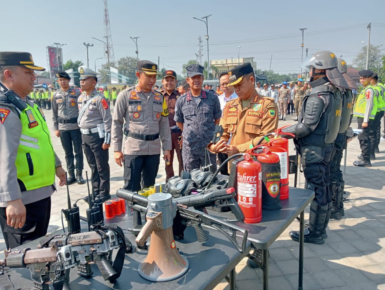 Siap Amankan Pemilu, Polres Empat Lawang Gelar Apel Pasukan Mantap Brata 