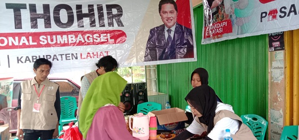 Menteri BUMN Erick Thohir Buka Pasar Murah di Lahat, ini Lokasinya