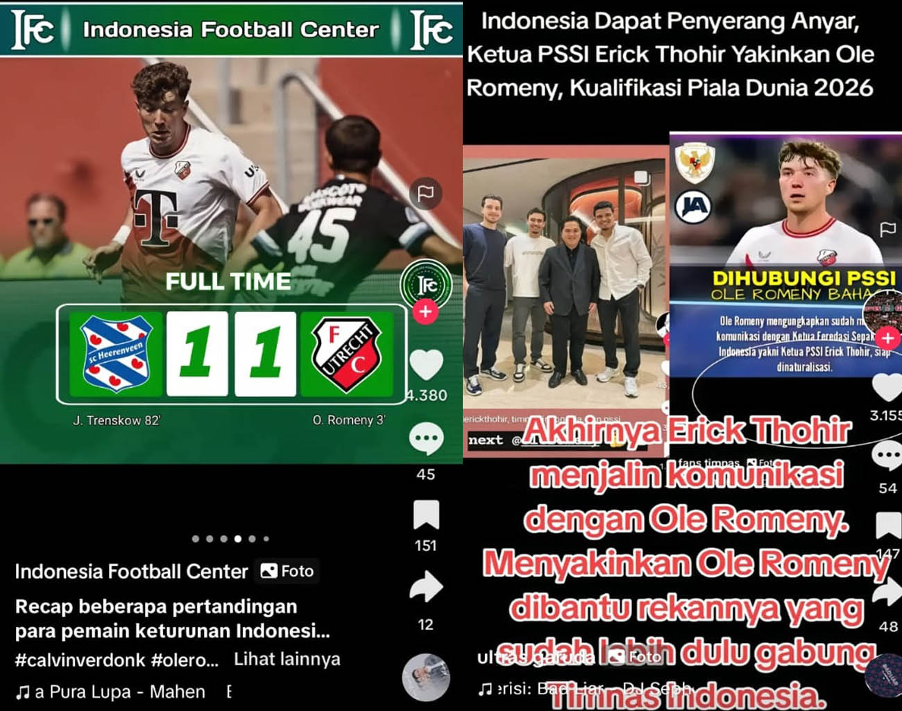 Erick Thohir Incar Ole Romeny, Penyerang Haus Gol, Pemain Keturunan, Kualifikasi Piala Dunia 2026