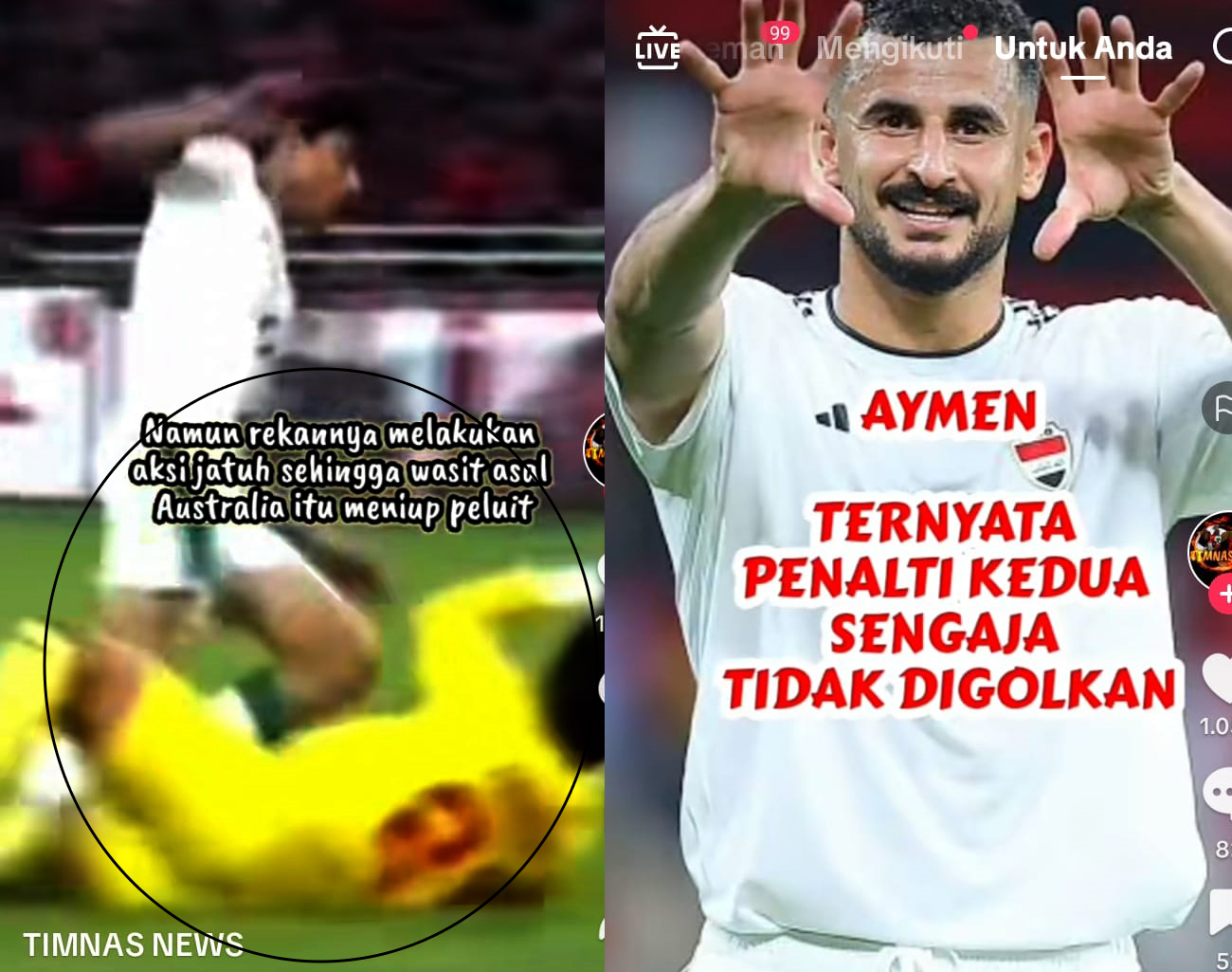 Pengakuan Mengejutkan Aymen Hussein, Penyerang Irak Gagal Penalti, Indonesia vs Irak, Kualifikasi Piala Dunia