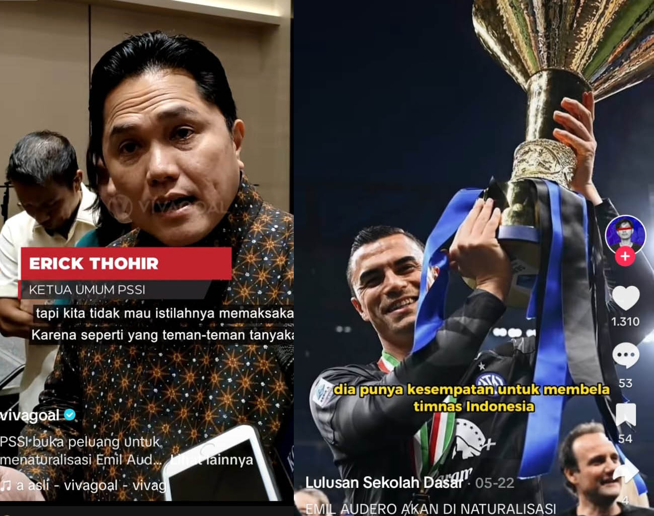 Erick Thohir Kontak Kiper Inter Milan Kelahiran Mataram, Indonesia vs Filipina, Kualifikasi Piala Dunia 2026