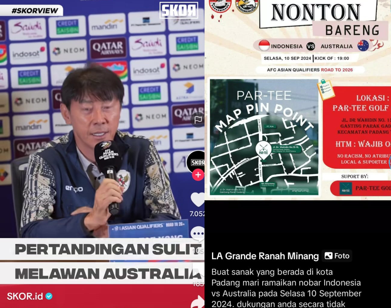 Shin Tae Young Ajak Nonton Bareng, Indonesia vs Australia, Kualifikasi Piala Dunia 2026