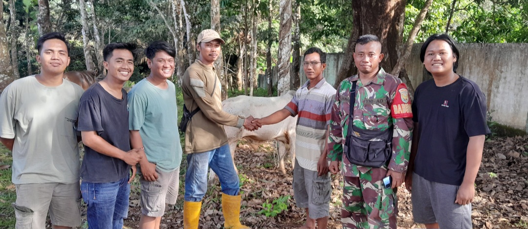 Apresiasi Untuk Karyawan Perusahaan Batubara di Desa Gunung Agung,Terkabul Niat Baiknya Salurkan Hewan Kurban
