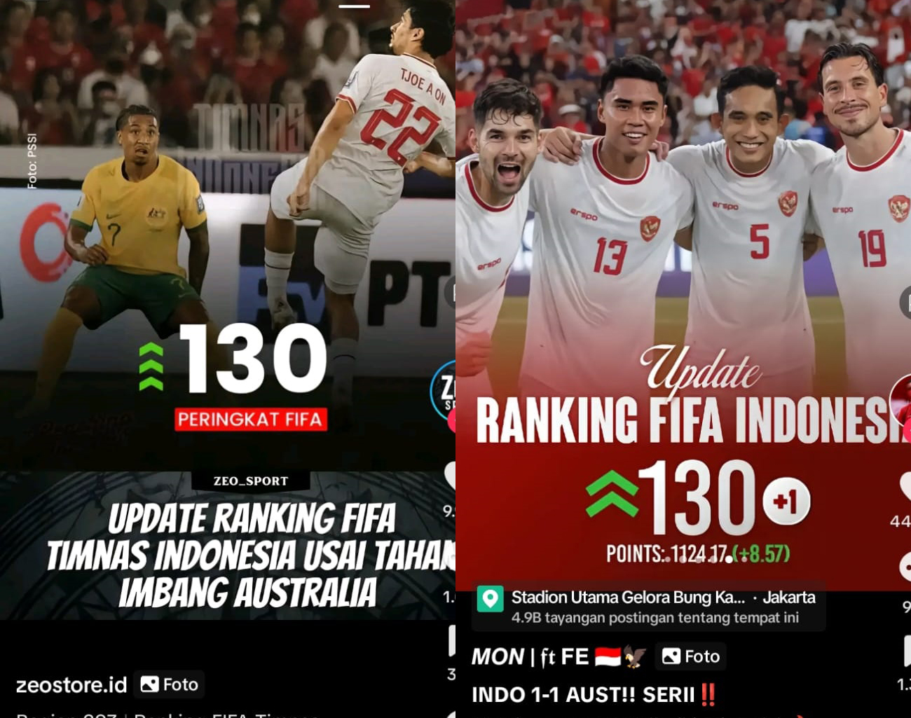 Ranking FIFA Terbaru, Indonesia Geser Malaysia, Kualifikasi Piala Dunia 2026