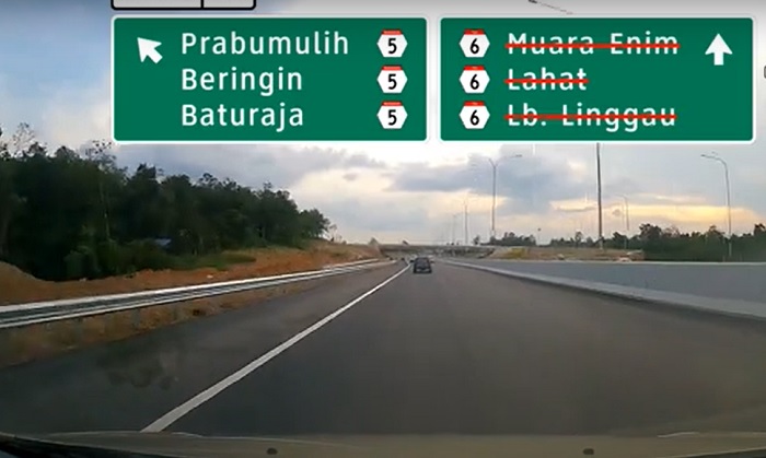 Panjang Jalan Tol Prabumulih-Muara Enim Sudah Ada