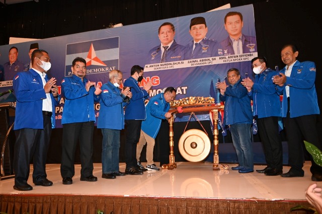 CU Buka Rakercab DPC Partai Demokrat Palembang