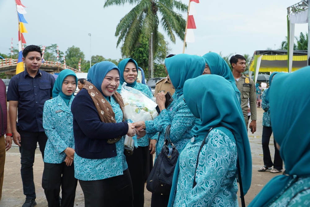 Staf Ahli TP PKK Sumsel Lidyawati Cik Ujang Perkuat Silaturahmi dan Evaluasi Program TP PKK Banyuasin