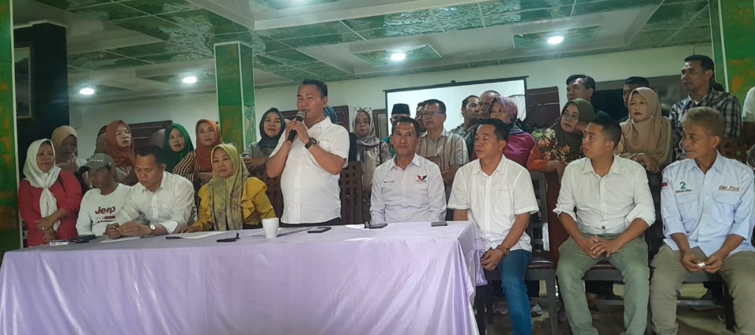 Conference Pers Tim Pemenangan Bursah-Widia Setelah Perolehan Suara Masuk 100 Persen, Simak Pesannya