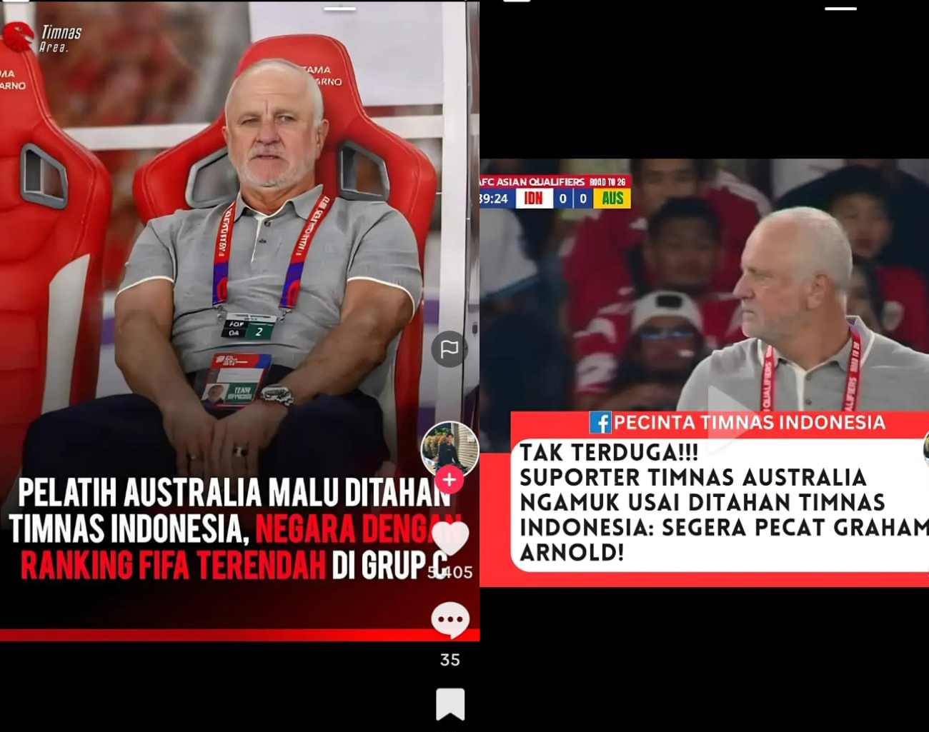 Australia Pecat Graham Arnold, Seruan Supporter Tidak Puas Hasil Imbang, Kualifikasi Piala Dunia 2026