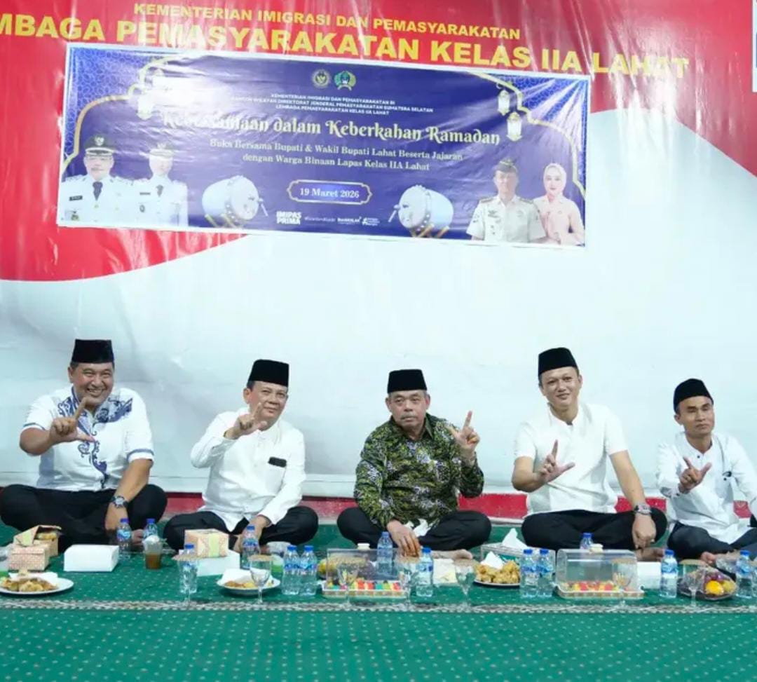 Bupati Bursah Zarnubi Buka Puasa Bersama Warga Binaan Lapas Kelas IIA Lahat 